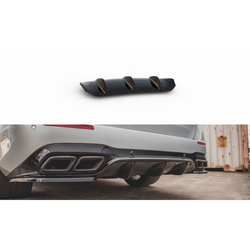 Maxton Rear Valance Mercedes-Benz E63 AMG Estate S213 Gloss Black, MERCEDES