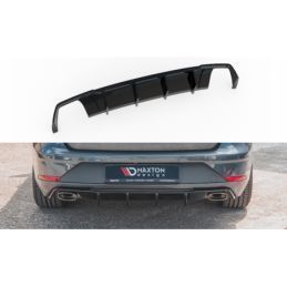 Maxton Rear Valance V.2 Seat Leon Cupra ST Mk3 FL Gloss Black, Leon Mk3 / Facelift Cupra