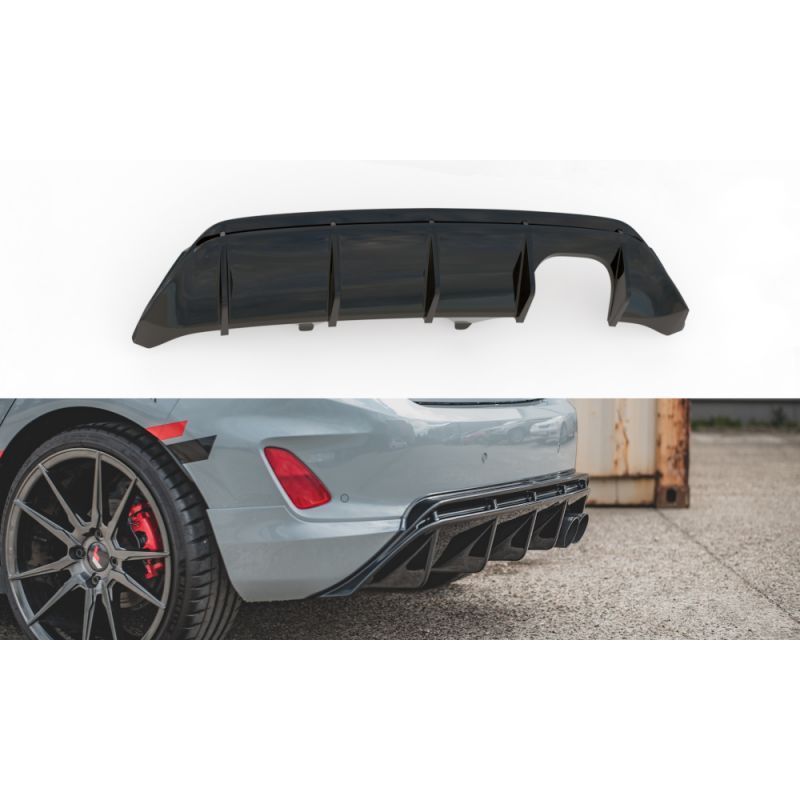 Maxton Rear Valance V.2 Ford FIesta Mk8 ST Gloss Black, Fiesta Mk8