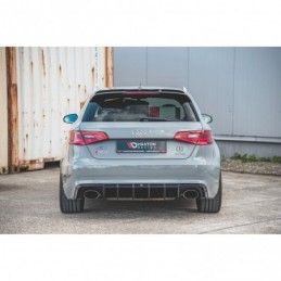 Maxton Rear Valance Audi RS3 8V Sportback Gloss Black, A3/S3/RS3 8V