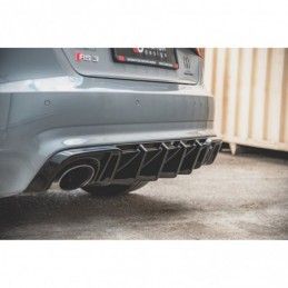 Maxton Rear Valance Audi RS3 8V Sportback Gloss Black, A3/S3/RS3 8V