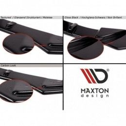 Maxton Rear Valance (GTI LOOK) with Exhaust VW Golf 8 Gloss Black, Golf 8