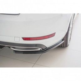 Maxton Rear Side Splitters Skoda Superb Mk3 FL Hatchback / Estate Gloss Black, Superb