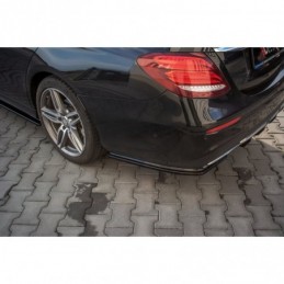 Maxton Rear Side Splitters Mercedes-Benz E43 AMG / AMG-Line W213 Gloss Black, W213