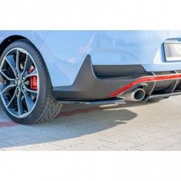 Maxton Rear Side Splitters Hyundai I30 N Mk3 Fastback Gloss Black, Hyundai