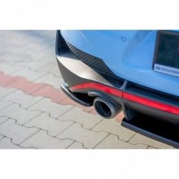 Maxton Rear Side Splitters Hyundai I30 N Mk3 Fastback Gloss Black, Hyundai