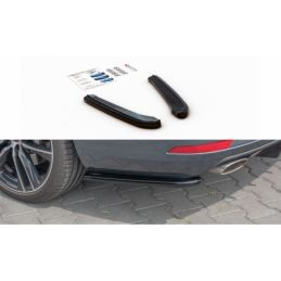 Maxton Rear Side Splitters V.1 Seat Leon Cupra Mk3 FL Sportstourer Gloss Black, Leon Mk3 / Facelift Cupra