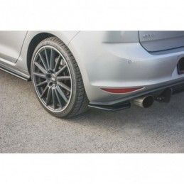 Maxton Rear Side Splitters V.2 VW Golf 7 GTI Gloss Black, Golf 7