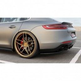 Maxton Rear Side Splitters Porsche Panamera GTS 971 Gloss Black, Panamera