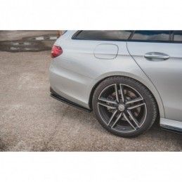 Maxton Rear Side Splitters Mercedes-Benz E63 AMG Estate S213 Gloss Black, MERCEDES