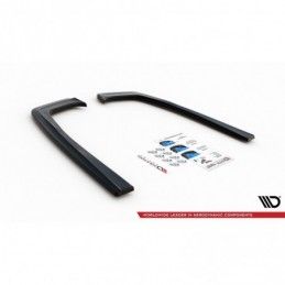 Maxton Rear Side Splitters Mercedes-Benz E63 AMG Estate S213 Gloss Black, MERCEDES