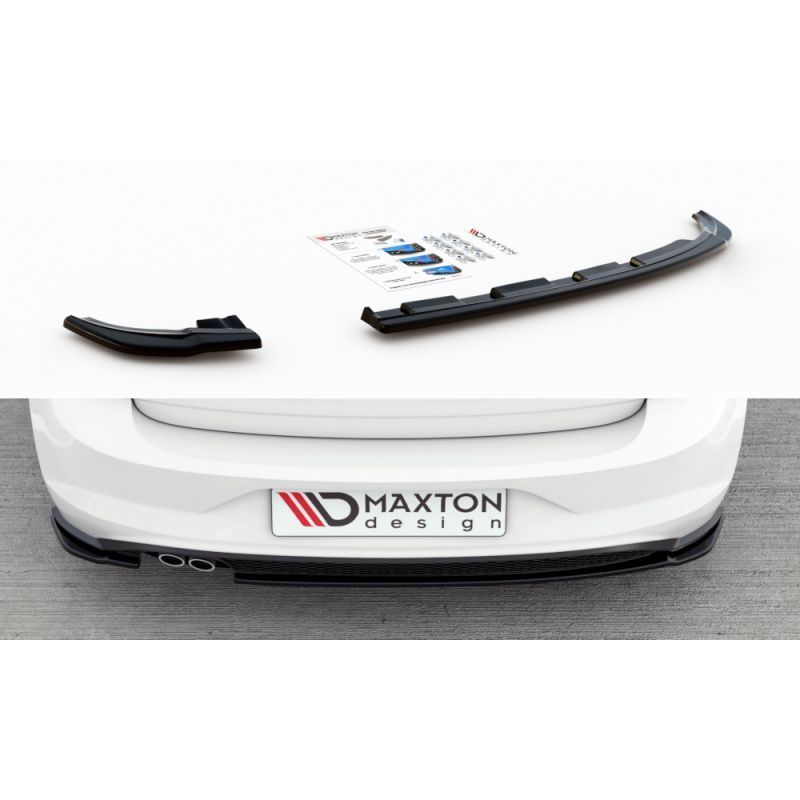 Maxton Rear Side Splitters V.2 VW Polo GTI Mk6 Gloss Black, Polo Mk6