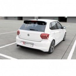 Maxton Rear Side Splitters V.2 VW Polo GTI Mk6 Gloss Black, Polo Mk6