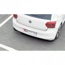 Maxton Rear Side Splitters V.2 VW Polo GTI Mk6 Gloss Black, Polo Mk6