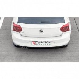 Maxton Rear Side Splitters V.2 VW Polo GTI Mk6 Gloss Black, Polo Mk6