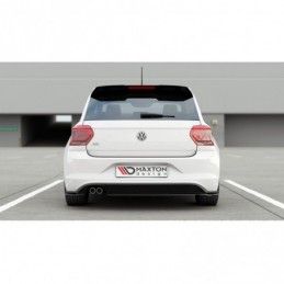 Maxton Rear Side Splitters V.2 VW Polo GTI Mk6 Gloss Black, Polo Mk6