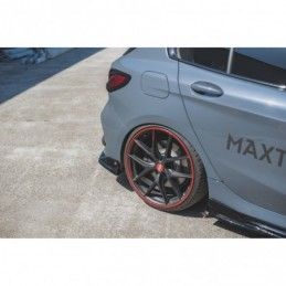 Maxton Rear Side Splitters V.4 for BMW 1 F40 M-Pack/ M135i Gloss Black, Serie 1 F40