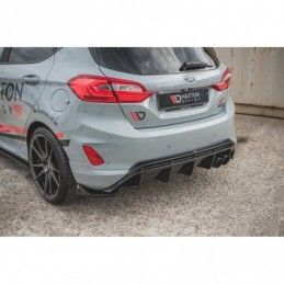 Maxton Rear Side Splitters V.2 Ford FIesta Mk8 ST Gloss Black, Fiesta Mk8