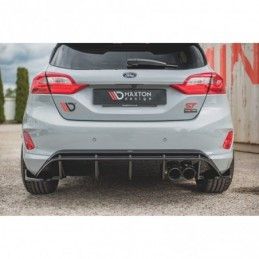 Maxton Rear Side Splitters V.2 Ford FIesta Mk8 ST Gloss Black, Fiesta Mk8