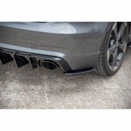 Maxton Rear Side Splitters V.2 Audi RS3 8V Sportback Gloss Black, A3/S3/RS3 8V