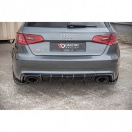 Maxton Rear Side Splitters V.2 Audi RS3 8V Sportback Gloss Black, A3/S3/RS3 8V