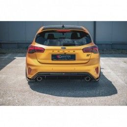 Maxton Rear Side Splitters V.3 Ford Focus ST Mk4 Gloss Black, FORD