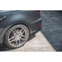 Maxton Rear Side Splitters V.3 Seat Leon Cupra Mk3 FL Sportstourer Gloss Black, Leon Mk3 / Facelift Cupra