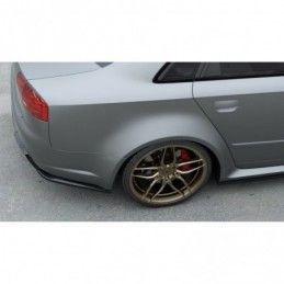 Maxton Rear Side Splitters V.2 Audi RS4 Sedan B7 Gloss Black, A4/S4 B7