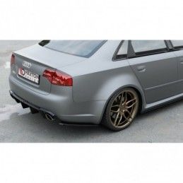 Maxton Rear Side Splitters V.2 Audi RS4 Sedan B7 Gloss Black, A4/S4 B7