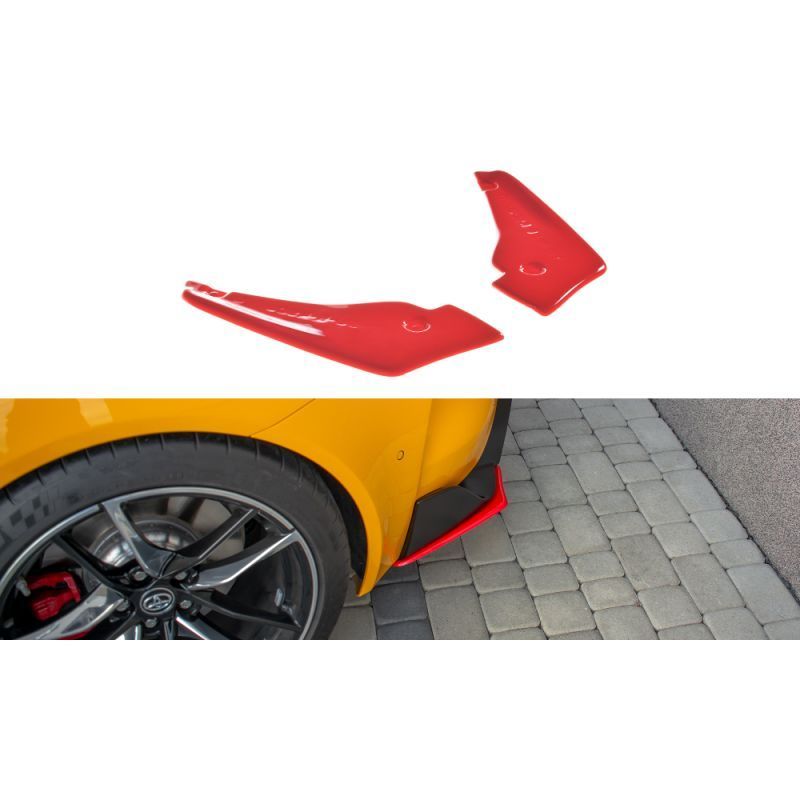 Maxton Rear Side Splitters V.2 Toyota Supra Mk5 RED, Supra