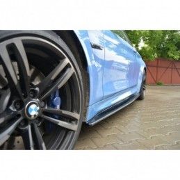 Maxton Side skirts Diffusers BMW M4 F82 Gloss Black, Serie 4 F32/ M4