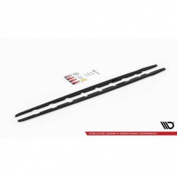 Maxton Side Skirts Diffusers V.2 for BMW 1 F40 M-Pack/ M135i Gloss Black, Serie 1 F40