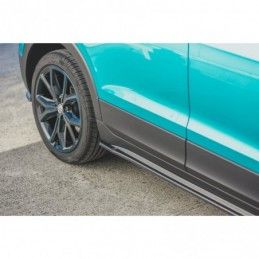 Maxton Side Skirts Diffusers Volkswagen T-Cross Gloss Black, T-Cross