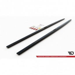 Maxton Side Skirts Diffusers Audi A7 C8 S-Line / S7 C8 Gloss Black, A7/ S7 / RS7 - C8