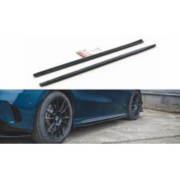 Maxton Side Skirts Diffusers V.1 Mercedes A35 AMG / AMG-Line W177 Gloss Black, CLASSE A