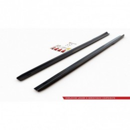 Maxton Side Skirts Diffusers V.1 Mercedes A35 AMG / AMG-Line W177 Gloss Black, CLASSE A