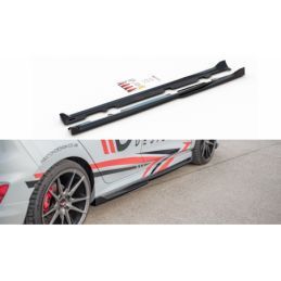 Maxton Side Skirts Diffusers V.4 Ford Fiesta Mk8 ST / ST-Line Gloss Black, Fiesta Mk8