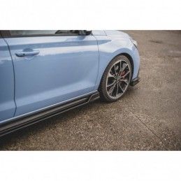 Maxton Side Skirts Diffusers V.5 Hyundai I30 N Mk3 / Mk3 FL Hatchback/ Fastback Gloss Black, Hyundai