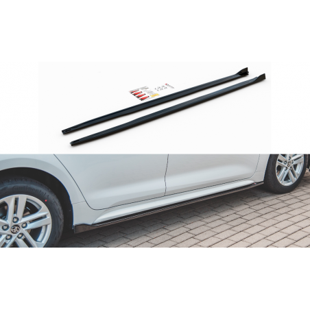 Maxton Side Skirts Diffusers Toyota Corolla XII Touring Sports Gloss Black, TOYOTA