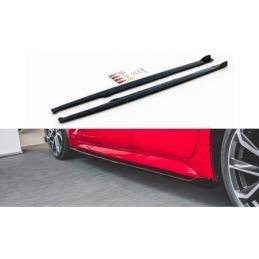 Maxton Side Skirts Diffusers Toyota Corolla XII Hatchback Gloss Black, TOYOTA