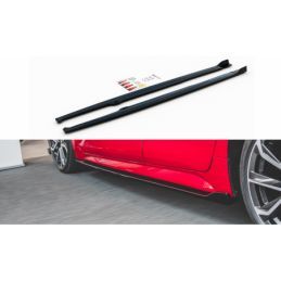 Maxton Side Skirts Diffusers Toyota Corolla XII Hatchback Gloss Black, TOYOTA