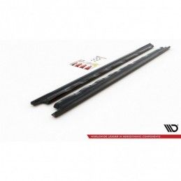 Maxton Side Skirts Diffusers V.1 VW Golf 8 Gloss Black, Golf 8