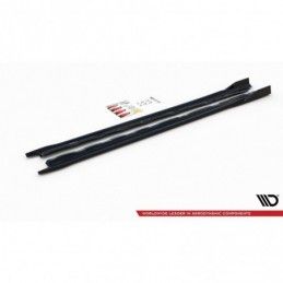 Maxton Side Skirts Diffusers V.2 VW Golf 8 Gloss Black, Golf 8