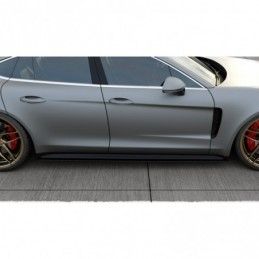 Maxton Side Skirts Diffusers Porsche Panamera GTS 971 Gloss Black, Panamera