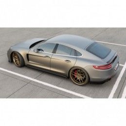 Maxton Side Skirts Diffusers Porsche Panamera GTS 971 Gloss Black, Panamera