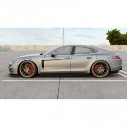 Maxton Side Skirts Diffusers Porsche Panamera GTS 971 Gloss Black, Panamera