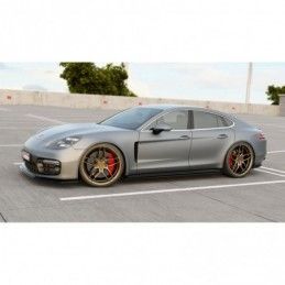 Maxton Side Skirts Diffusers Porsche Panamera GTS 971 Gloss Black, Panamera