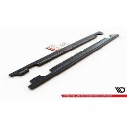 Maxton Side Skirts Diffusers Porsche Panamera GTS 971 Gloss Black, Panamera