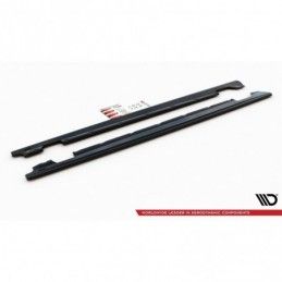 Maxton Side Skirts Diffusers Porsche Panamera GTS 971 Gloss Black, Panamera