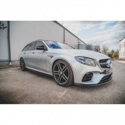 Maxton Side Skirts Diffusers Mercedes-Benz E63 AMG Estate/Sedan S213/W213 Gloss Black, MERCEDES